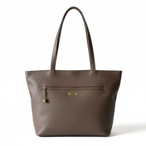 EUC Onna Ehrlich Brown Pebbled Stone Leather Shoulder Bag!!